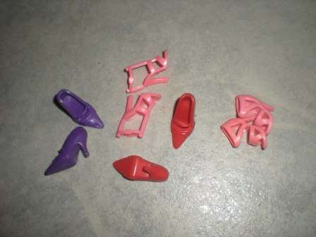 Barbie Fashion House, Barbie Shoes, 4 pairs