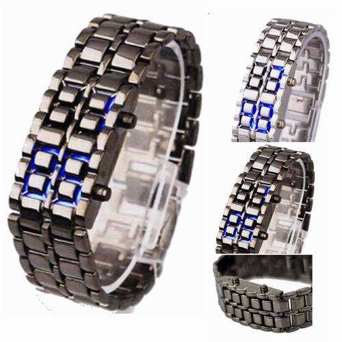 NEW, Absolutley NEW -  Lava Iron Samurai Metal LED Faceless Bracelet Watch