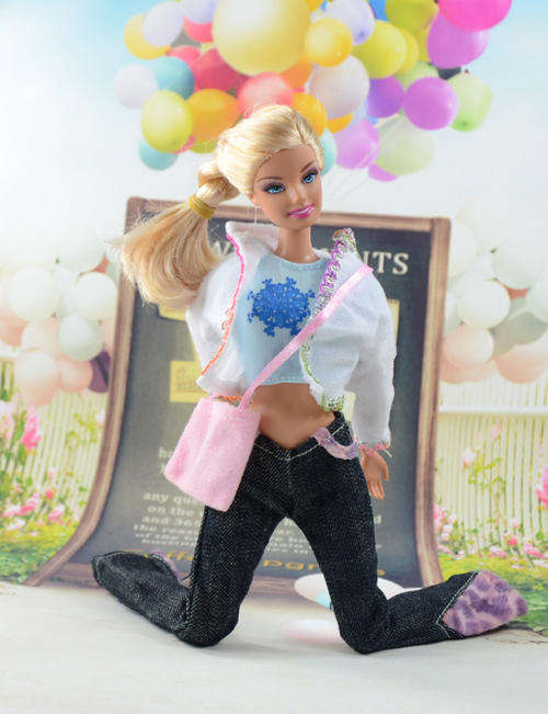 Barbie Fashion House -  Clothes, Handmade, 4pcs Pants Set