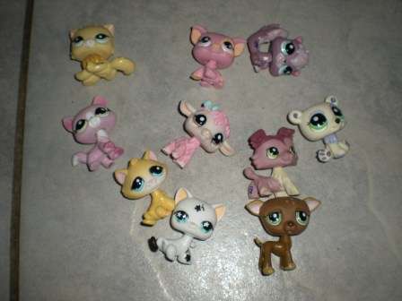Littlest pet shop, Set of 10 pets