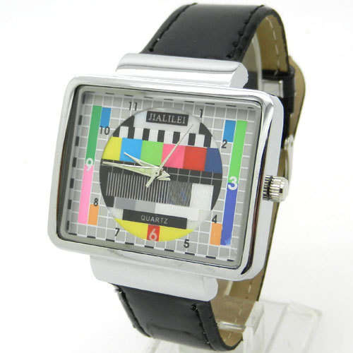 Men s Watches Last One D G Inspired old TV Test Picture with black leatherette strap was sold for 99.00 on 22 Jul at 10 02 by Sigrids Shop in Johannesburg ID 154086937