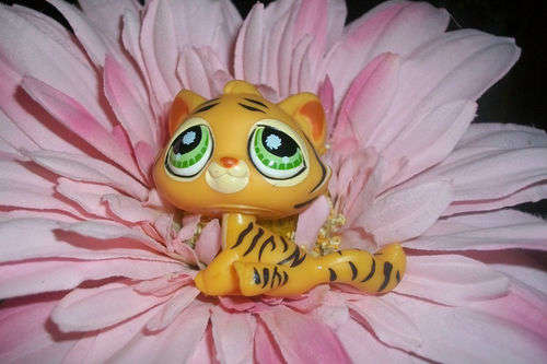 ONLY ONE - Littlest Pet Shop, Tiger, Bengal Tiger # 1267 Very RARE