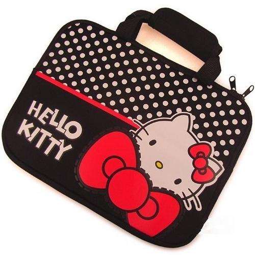 Hello Kitty, Laptop Bag black  for laptops up to 14 inch