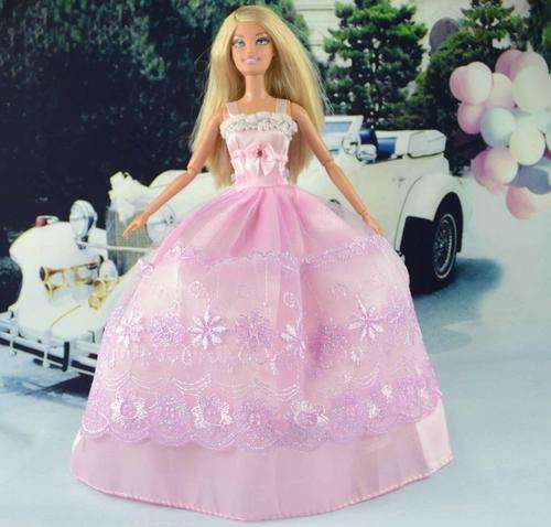 Barbie Fashion House -  Clothes, Handmade, Evening Dress Pink