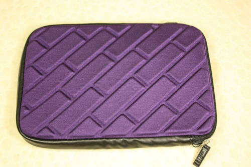 Purple Neoprene Zipper Sleeve for Tablet, ebook Reader, GPS etc. 7 inch