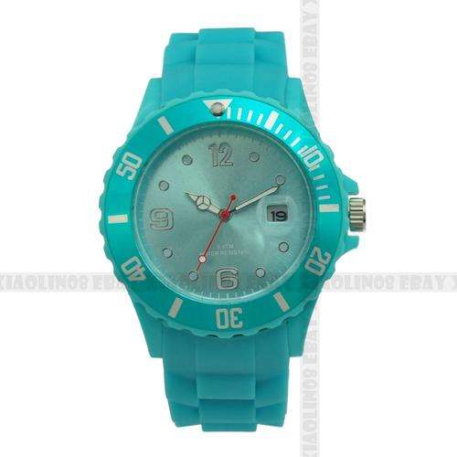 Unisex Watch, Jelly Watch in turquoise
