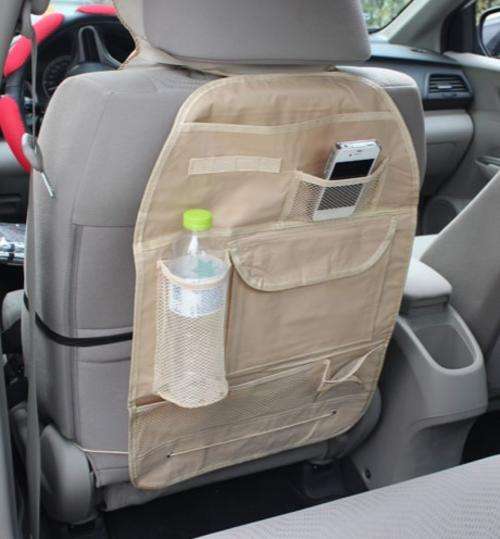 Multi Pocket Car Organiser - Beige