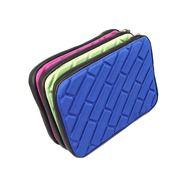 Blue Neoprene Zipper Sleeve for Tablet, ebook Reader, GPS etc. 7 inch