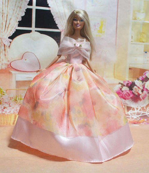 Barbie Fashion House -  Clothes, Handmade, Formal Evening Dress, Gown