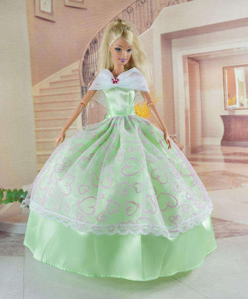Barbie Fashion House -  Clothes, Handmade, Formal Evening Dress, Gown