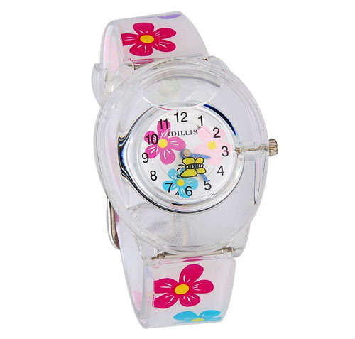 Watch - Lovely Girls Watch with flower pattern