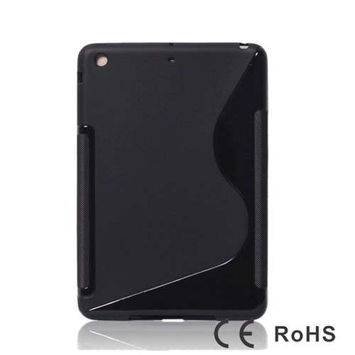 TPU Gel  Cover Case for New Ipad Mini. black