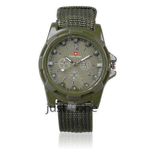 Great Looking Watch - Military Style Army  Watch - Green