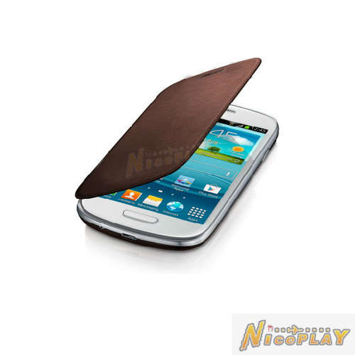 1x Brown !! Cellphone Cover /Plastic Flip Cover Case For Samsung GALAXY S3 Mini I 8190