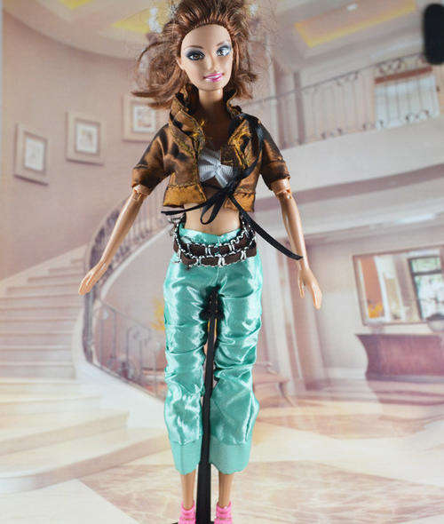 Barbie Fashion House -  Clothes, Handmade, Pants Set 3 pcs