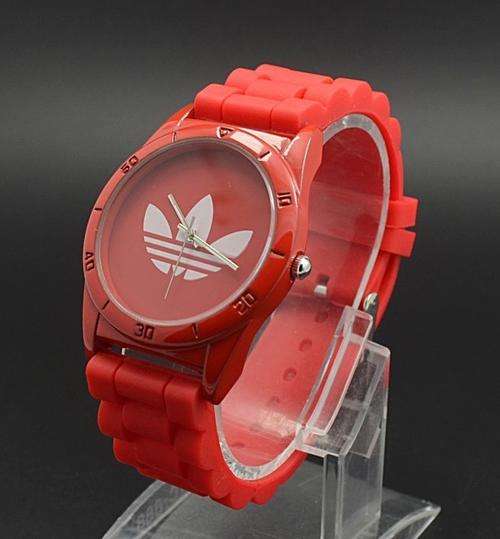 Trendy Watch - Fashion Jelly Watch - Red and White