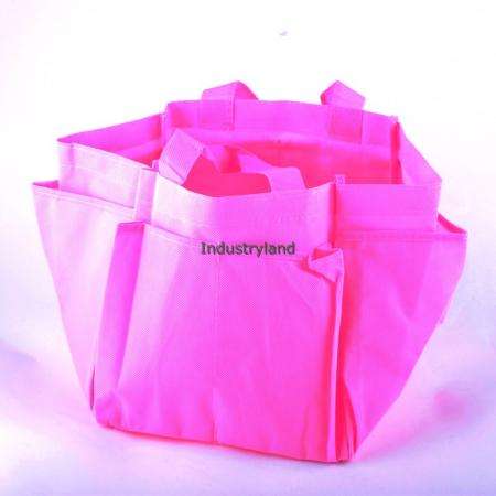 Last One - Cell Divider Baby Diaper Nappy Changing Water Milk Bottle Storage Bag Pink