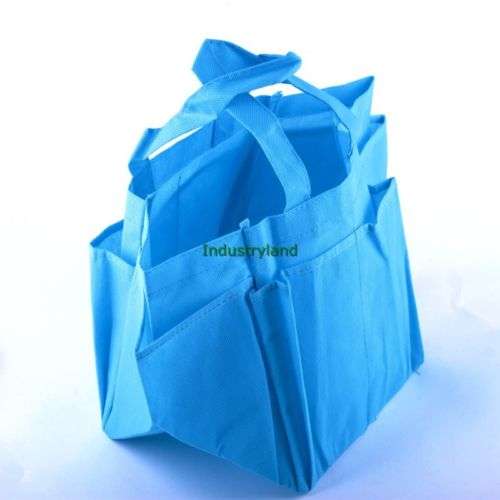 Outdoor Baby Diaper Nappy Changing Water Milk Bottle Storage Bag Blue