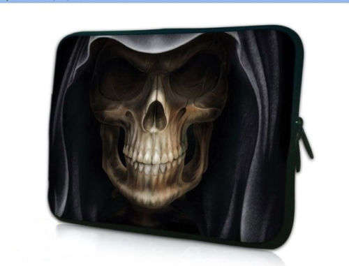 Laptop Notebook Sleeve, fits laptops up to 10 inch - Skull Design