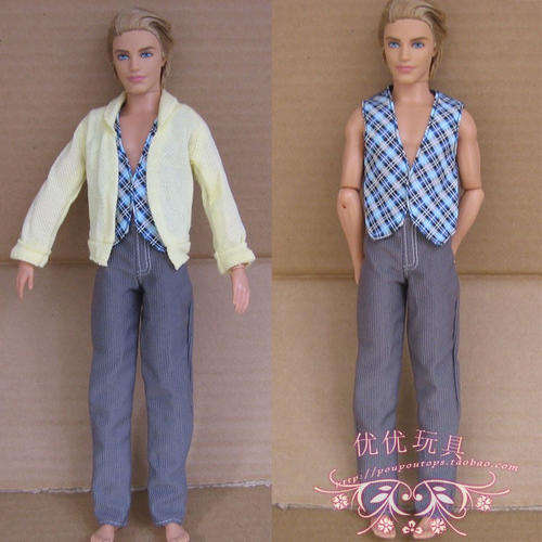 Ken Fashion House -  Clothes, Handmade, 3 pc Pants Set