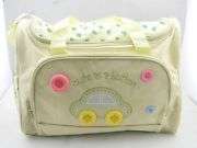 Last One - 4pc Nappy Bag Diaper Bag with smaller Accessory Bag, Bottle Holder and Changing Mat