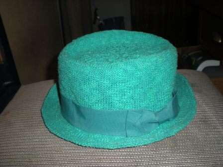 Hat Green with Tags from Woolworth