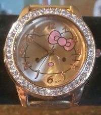 LAST ONE - Hello Kitty Watch with Crystals in Gold