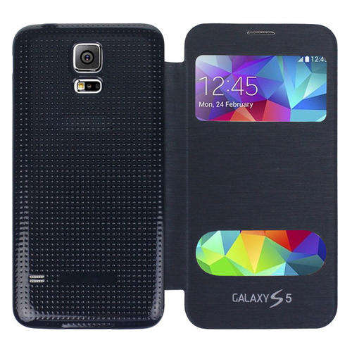 S-View PU  Flip Case Cover Skin For Samsung Galaxy S5 i9600 G900 Newest