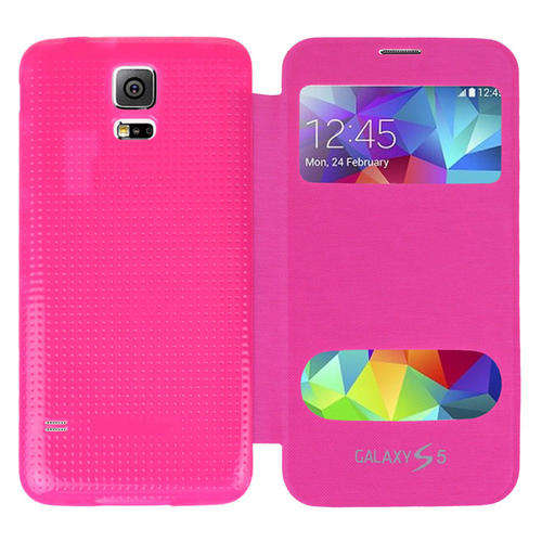 S-View PU  Flip Case Cover Skin For Samsung Galaxy S5 i9600 G900 Newest