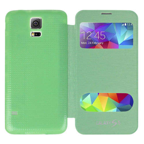 S-View PU  Flip Case Cover Skin For Samsung Galaxy S5 i9600 G900 Newest