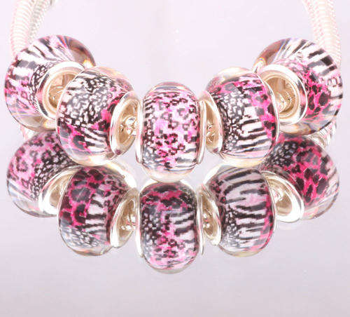 Bead,   Murano Style   - fits most European Style Charm Bracelets