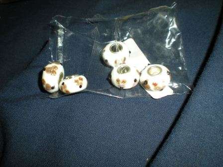 Bead,   Murano Style   - fits most European Style Charm Bracelets