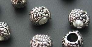 Sheep Bead, Tibetan silver - fits European Charm Bracelet