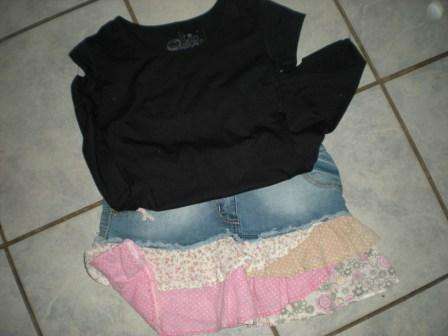 Secondhand Clothing - Jeans Skirt and Top Size 11 to 12