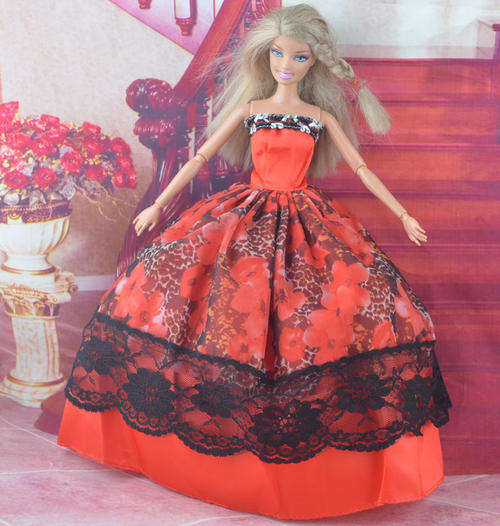 Barbie Fashion House -  Clothes, Handmade, Clothing - Gown, Evening Dress