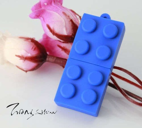 Last One - Lego Building Piece Blue - USB Memory Stick 8GB