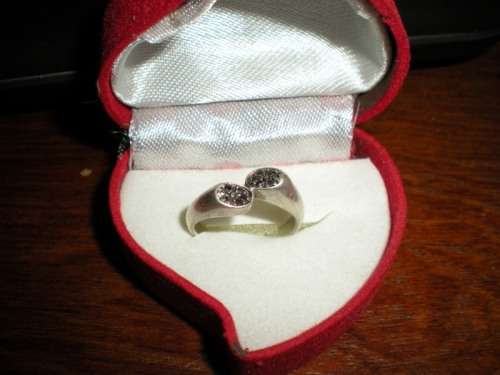 Sterling Silver - Sterling Silver - Genuine Black Diamonds - Size 5.5