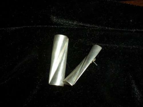 Stunning Post Earrings in 925 Sterling - Heavy and Custom Made