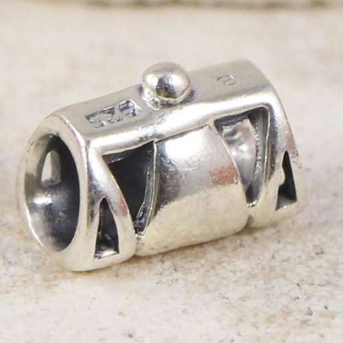 Sterling Silver - CARLO BIAGI Clutch Purse Bead 1.6g - Charm Pendant