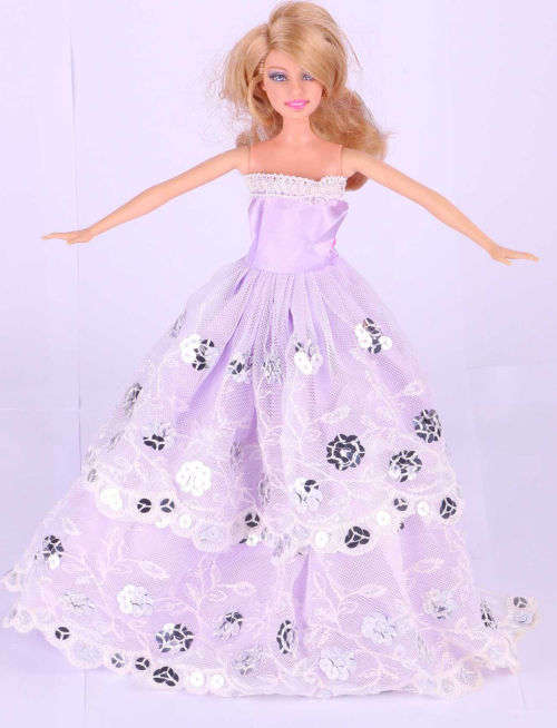 Barbie Fashion House -  Clothes, Handmade, Clothing - Evening Dress Gown