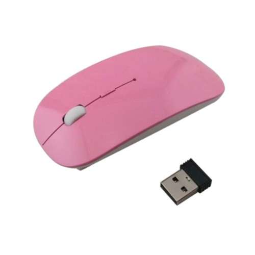 Last One - USB Thin Wireless Mouse for PC / Laptop,  available in Pink