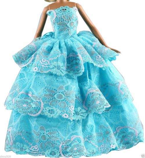 Barbie Fashion House -  Clothes, Handmade, Clothing - Evening Dress Gown