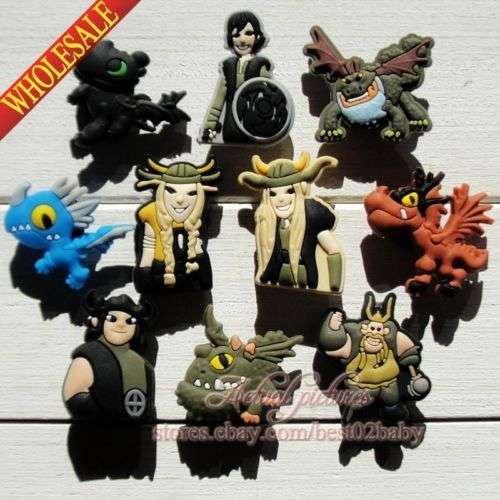 ON SPECIAL  !!! How to train a dragon Shoe Charms, fits Crocs and similar Shoes
