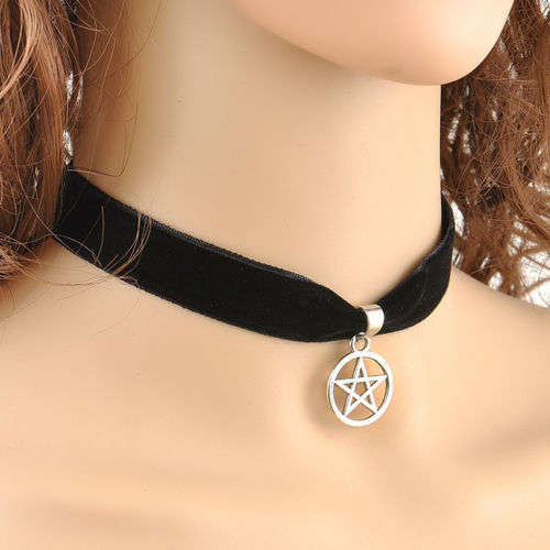 Velvet Choker - Pentagram