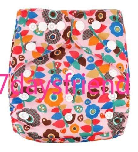 Nappy reusable cloth Nappy  - Flowers