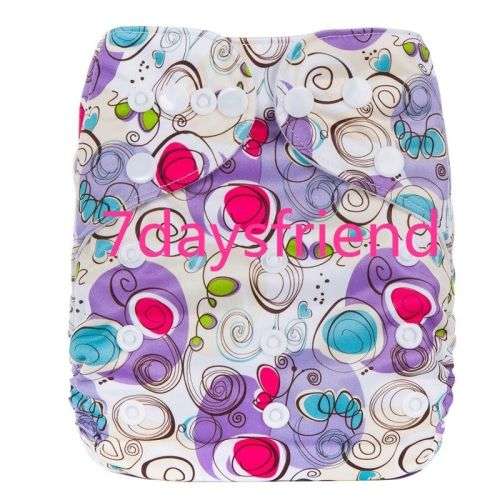 Nappy reusable cloth Nappy  - Flowers