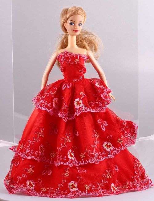 Barbie Fashion House -  Clothes, Handmade, Clothing - Evening Dress Gown