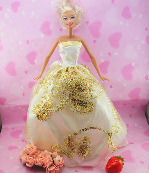 Barbie Fashion House -  Clothes, Handmade, Clothing - Evening Dress Gown