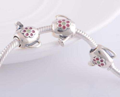 Tibetan Silver, Watering Can -   fits most European Charm Beads
