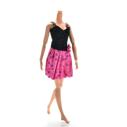 Barbie Fashion House -  Clothes, Handmade, Clothing - Cocktail Dress Red Carpet Dress